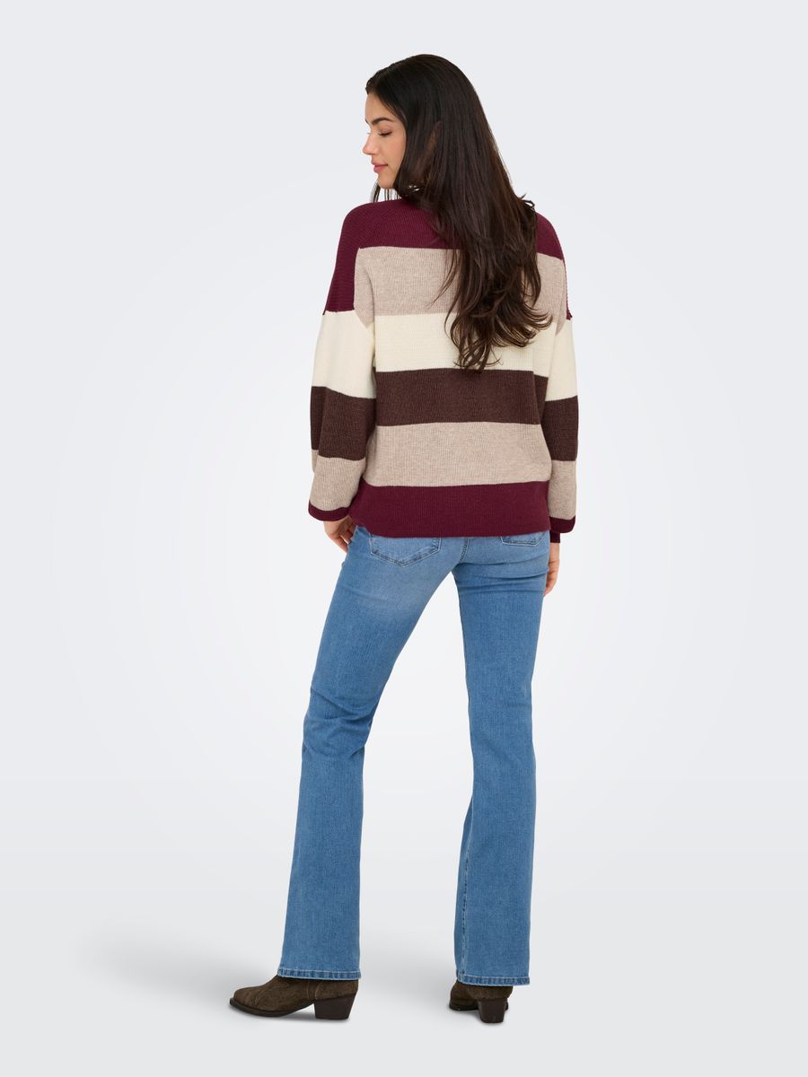 ONLATIA LIFE L/S STRIPE PULLOV KNT NOOS