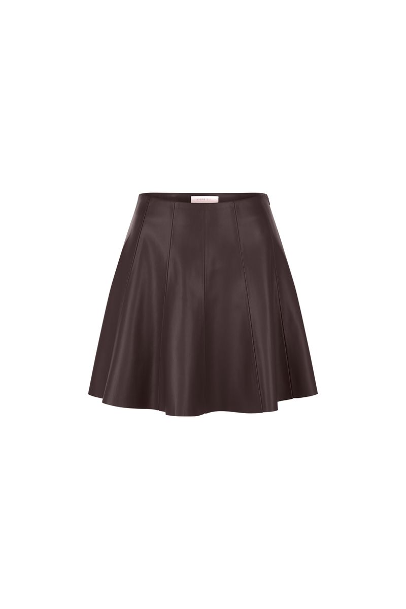 Fake Leather Skirt