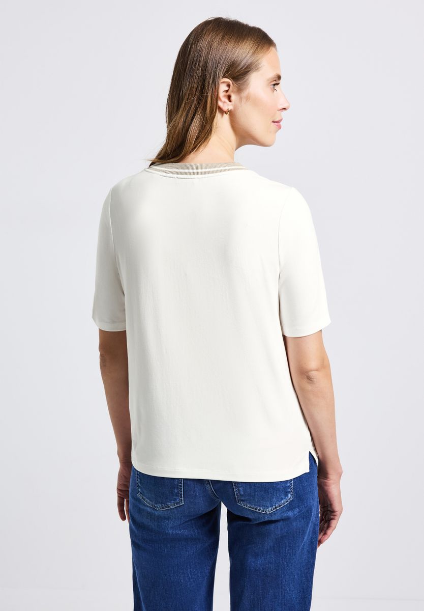 Shirt mit Rippdetail