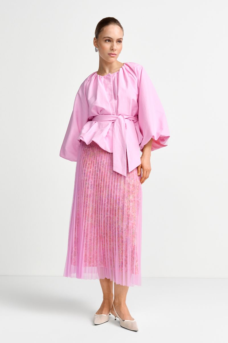 Tulle plissee skirt