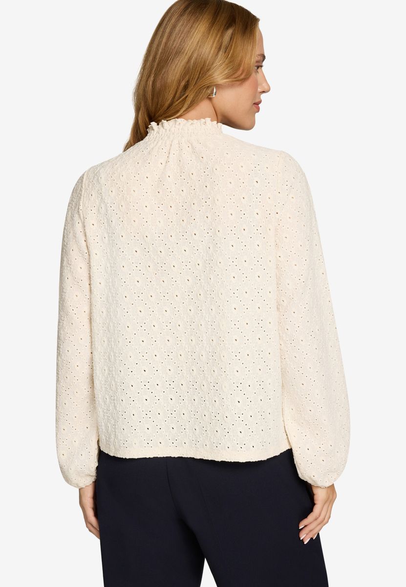 Bluse mit Lochmuster