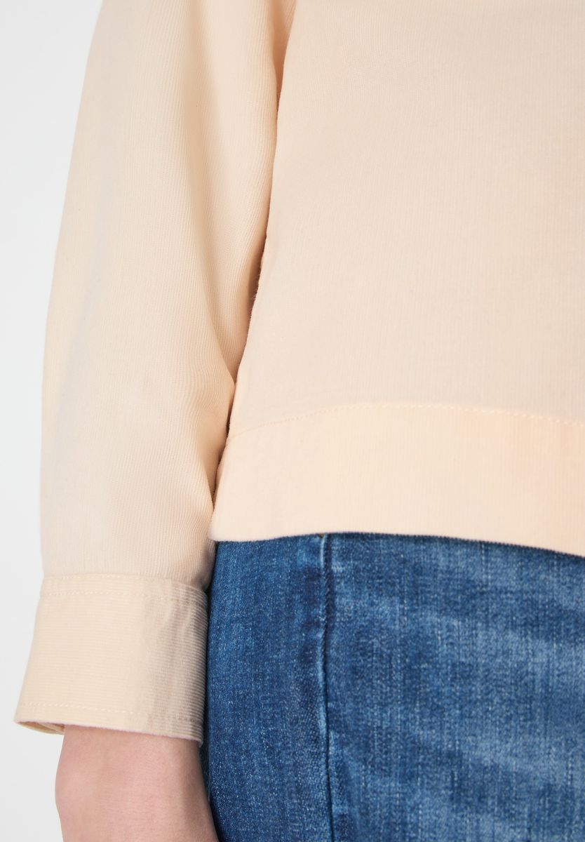 Hemdbluse in Unifarbe