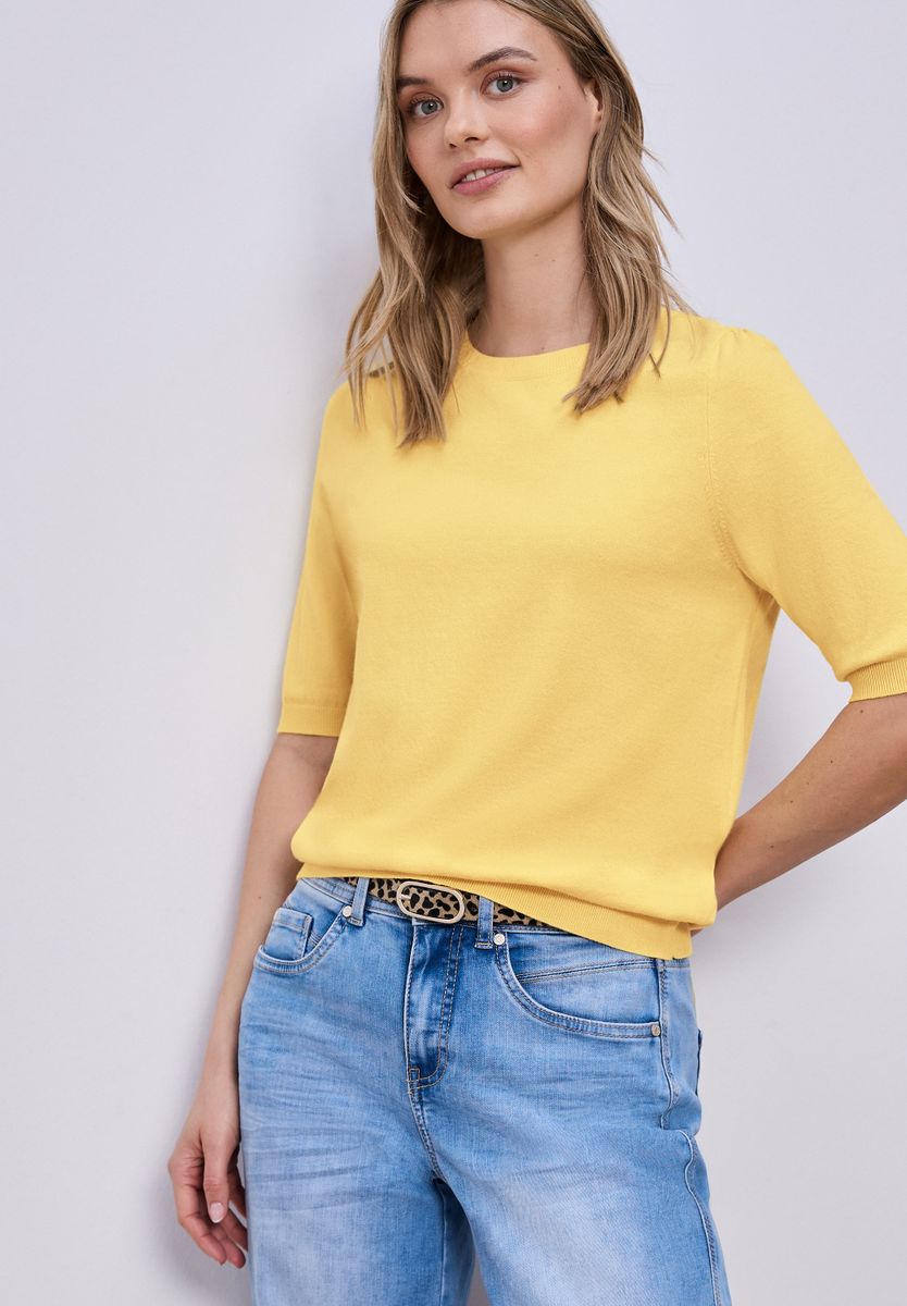 Pullover in Unifarbe