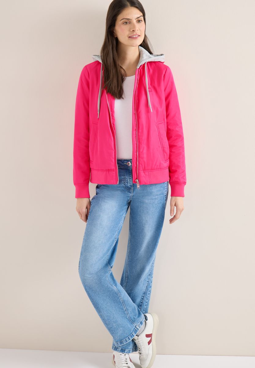 Blouson mit abnehmbarer Sweat-Kapuze