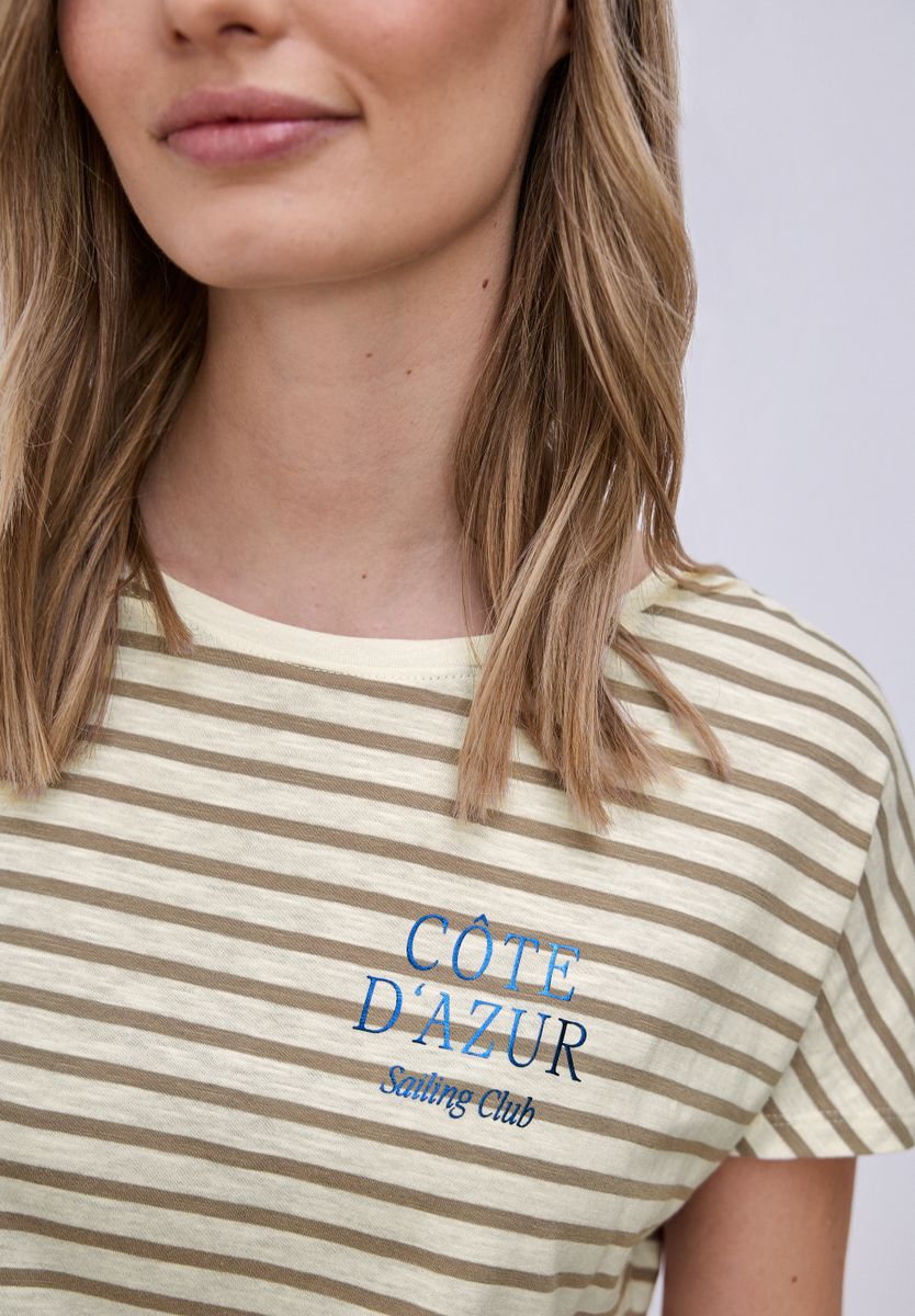 Dropped Shoulder Shirt mit Streifen