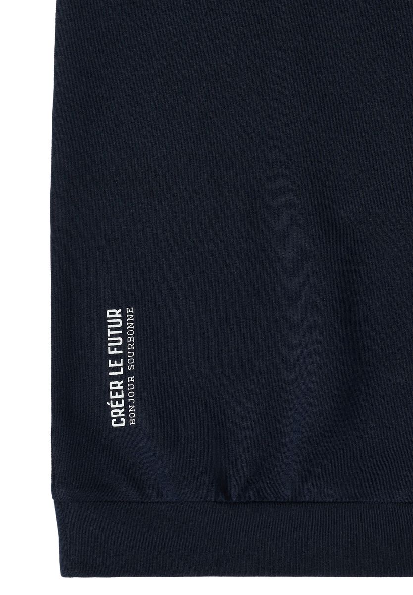 T-Shirt mit Boatneck und Frontprint