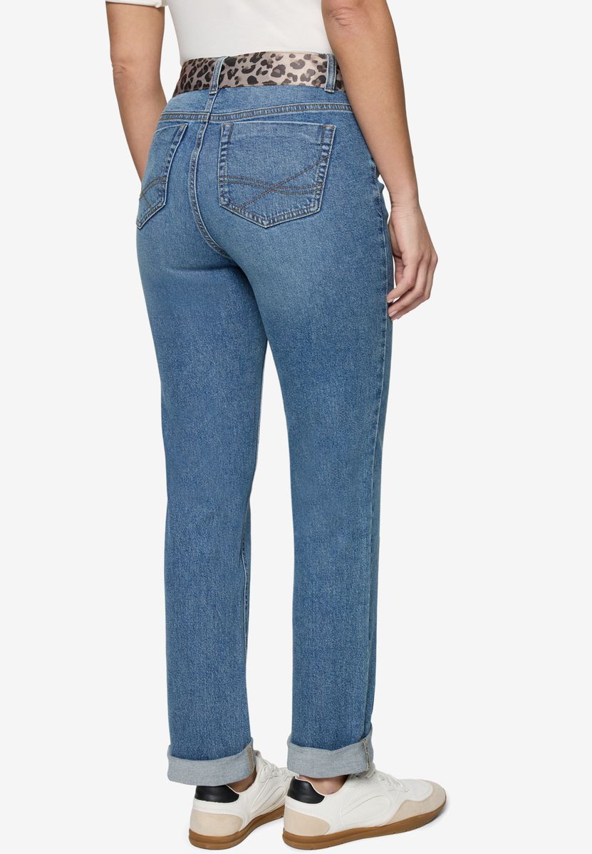 Jeans mit Leo-Gürtel Style Orlando 28 Inch