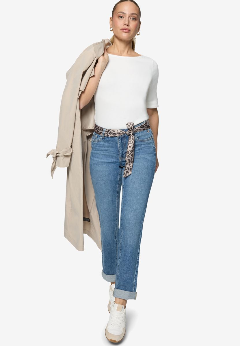 Jeans mit Leo-Gürtel Style Orlando 28 Inch