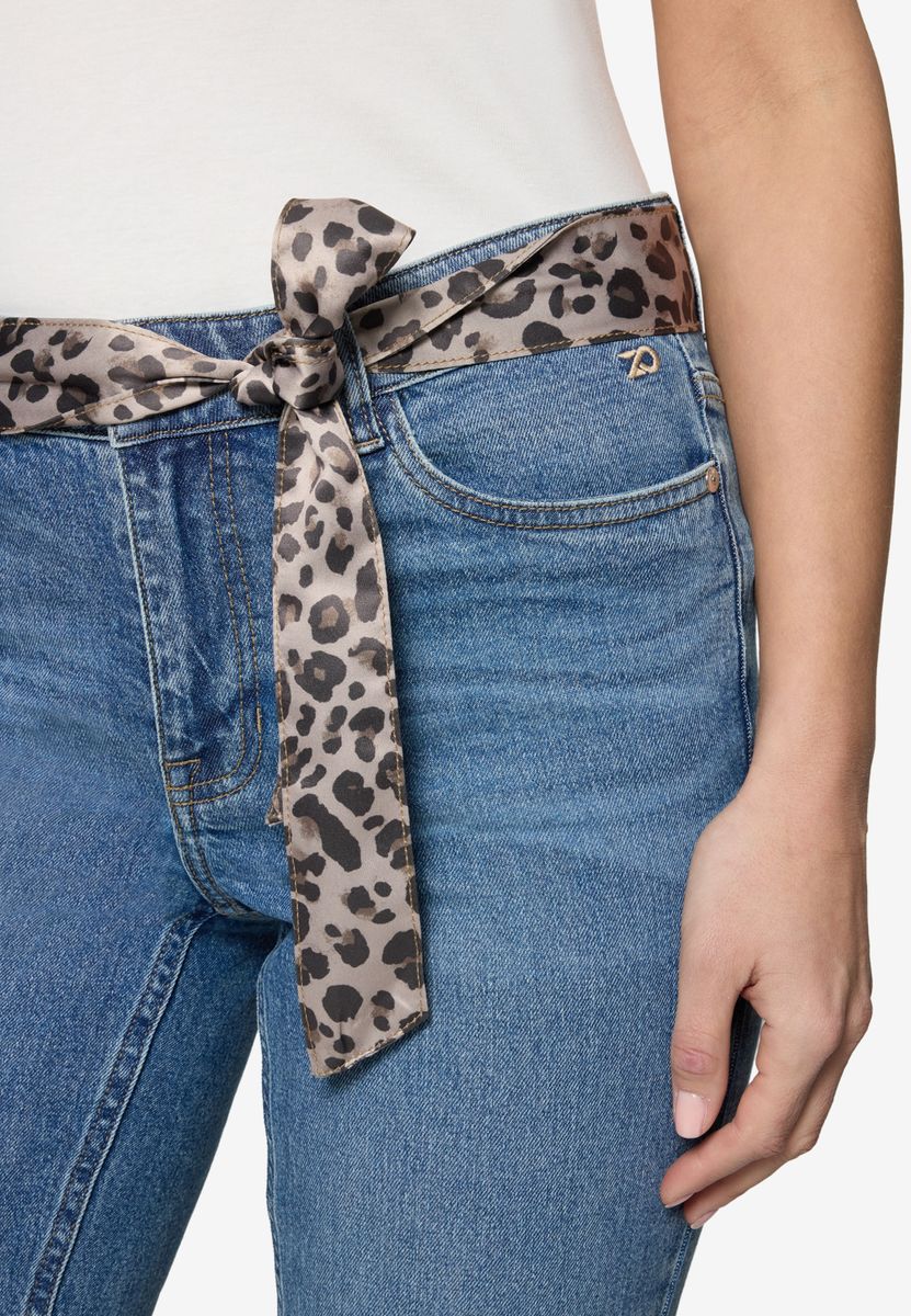 Jeans mit Leo-Gürtel Style Orlando 28 Inch