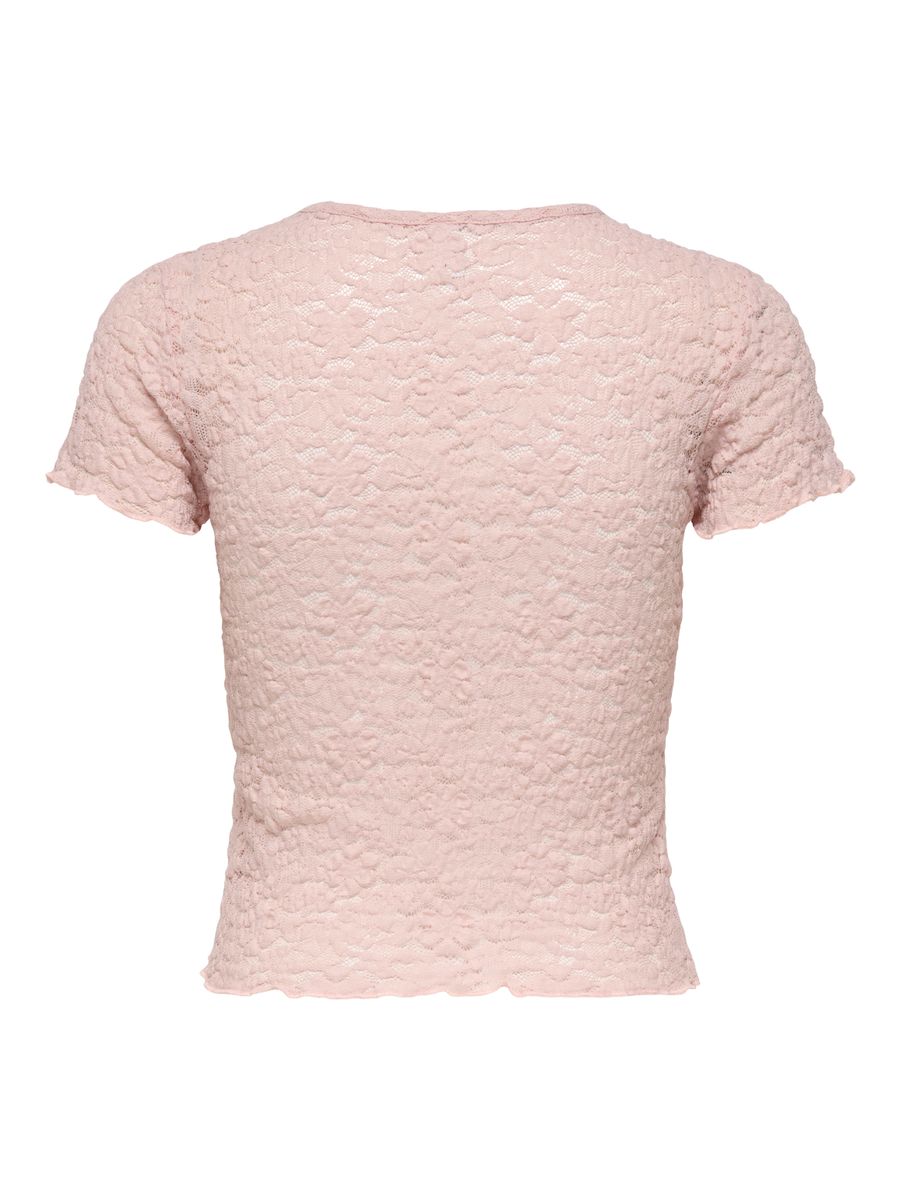 ONLFAITH S/S LACE TOP JRS