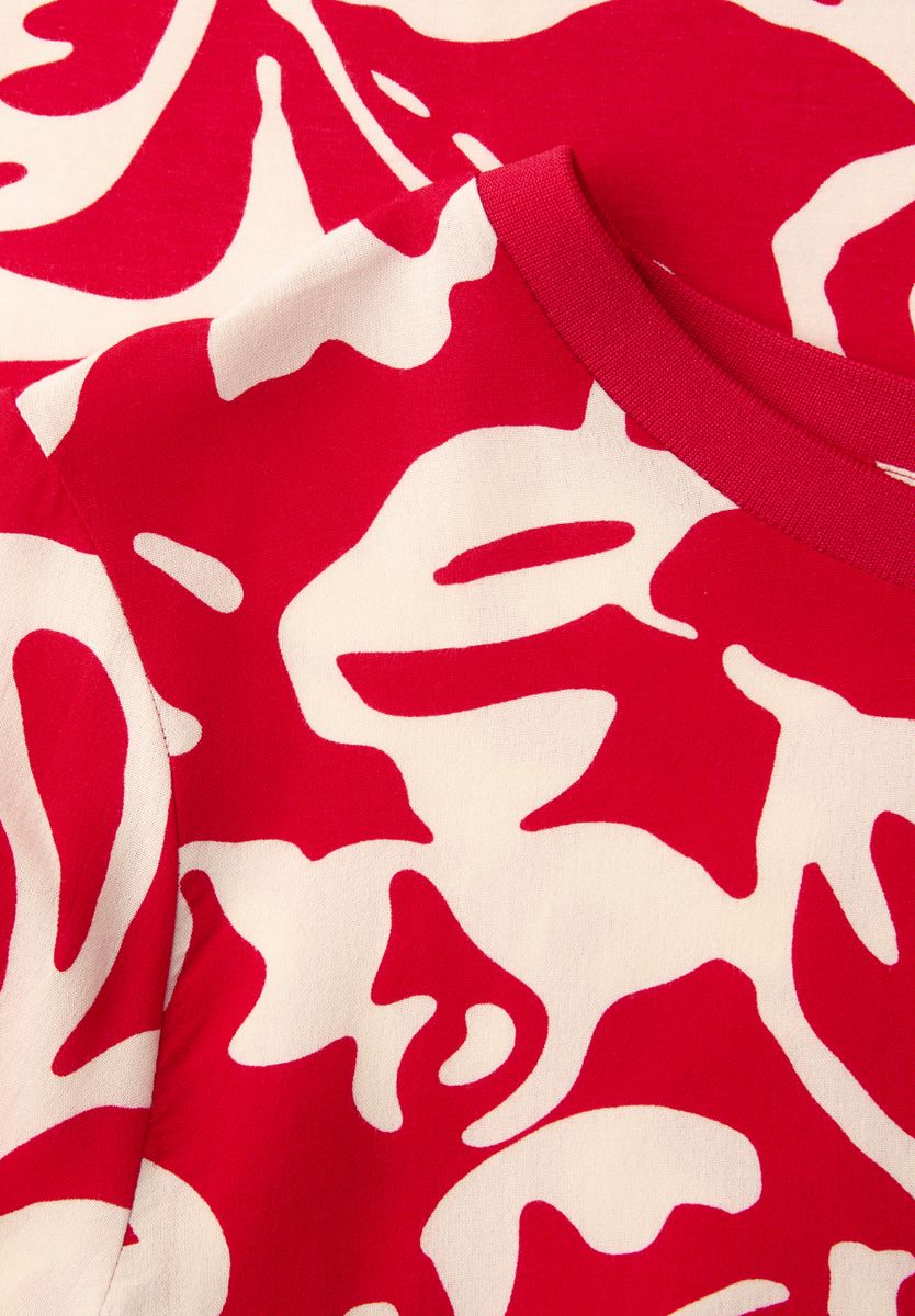 Shirt mit Rundhals und Volumen-Ärmeln