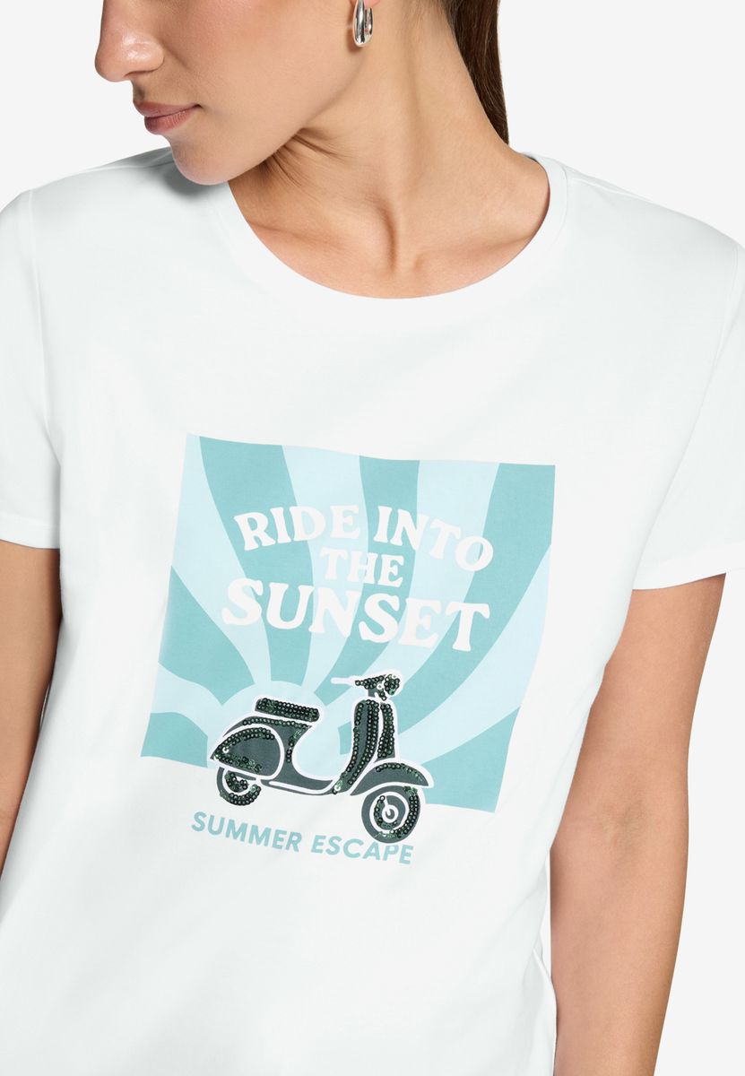 Baumwoll-T-Shirt mit Print