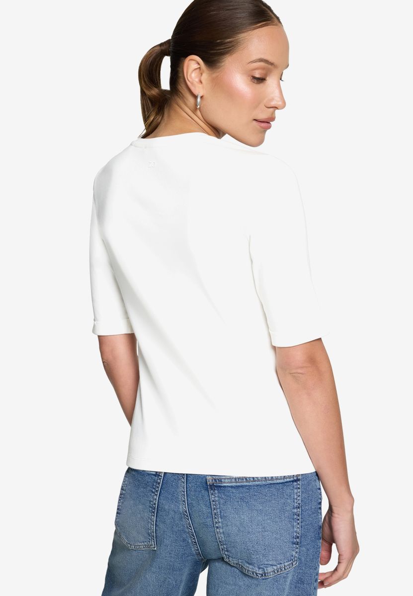 Basic-T-Shirt mit V-Ausschnitt