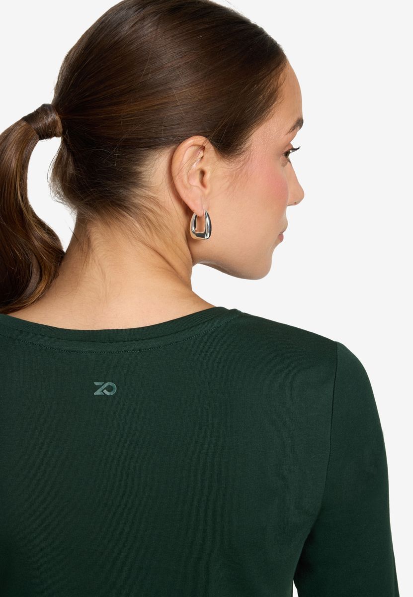 Basic-T-Shirt mit V-Ausschnitt