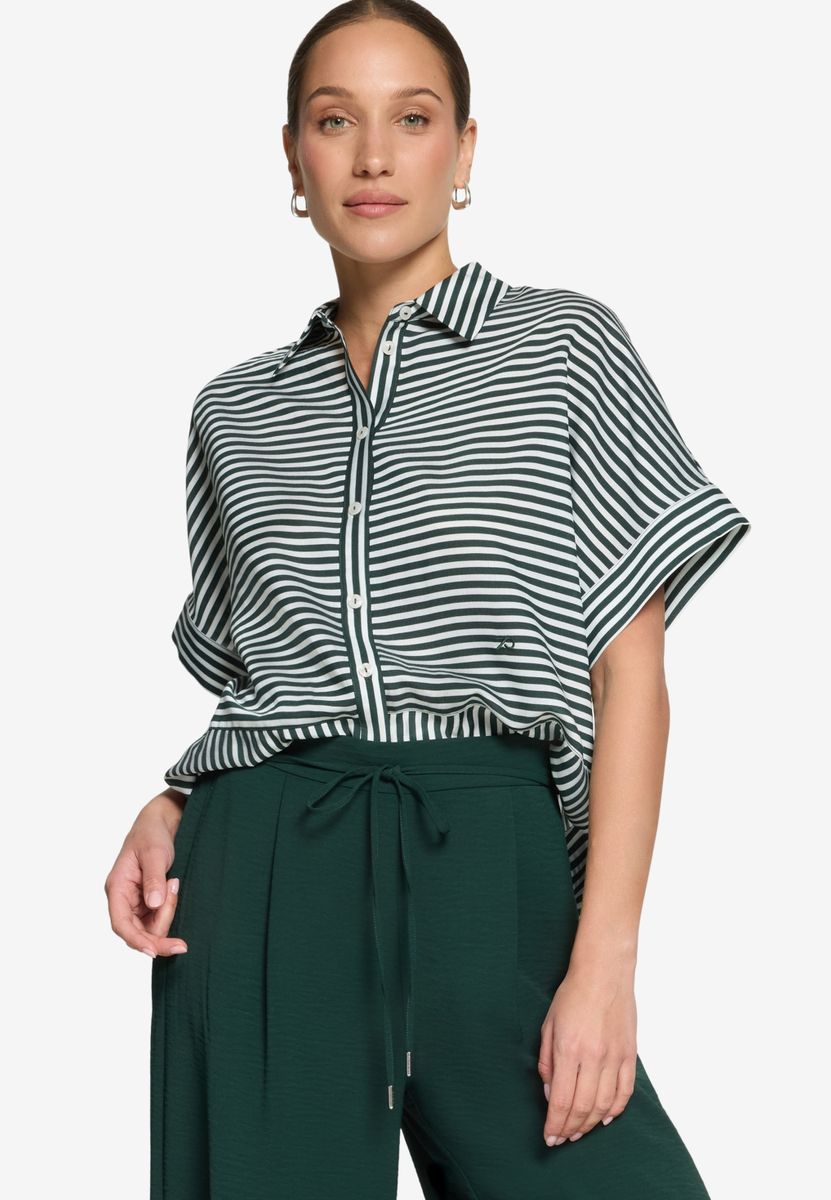 Hemdbluse gestreift 3/4 Arm