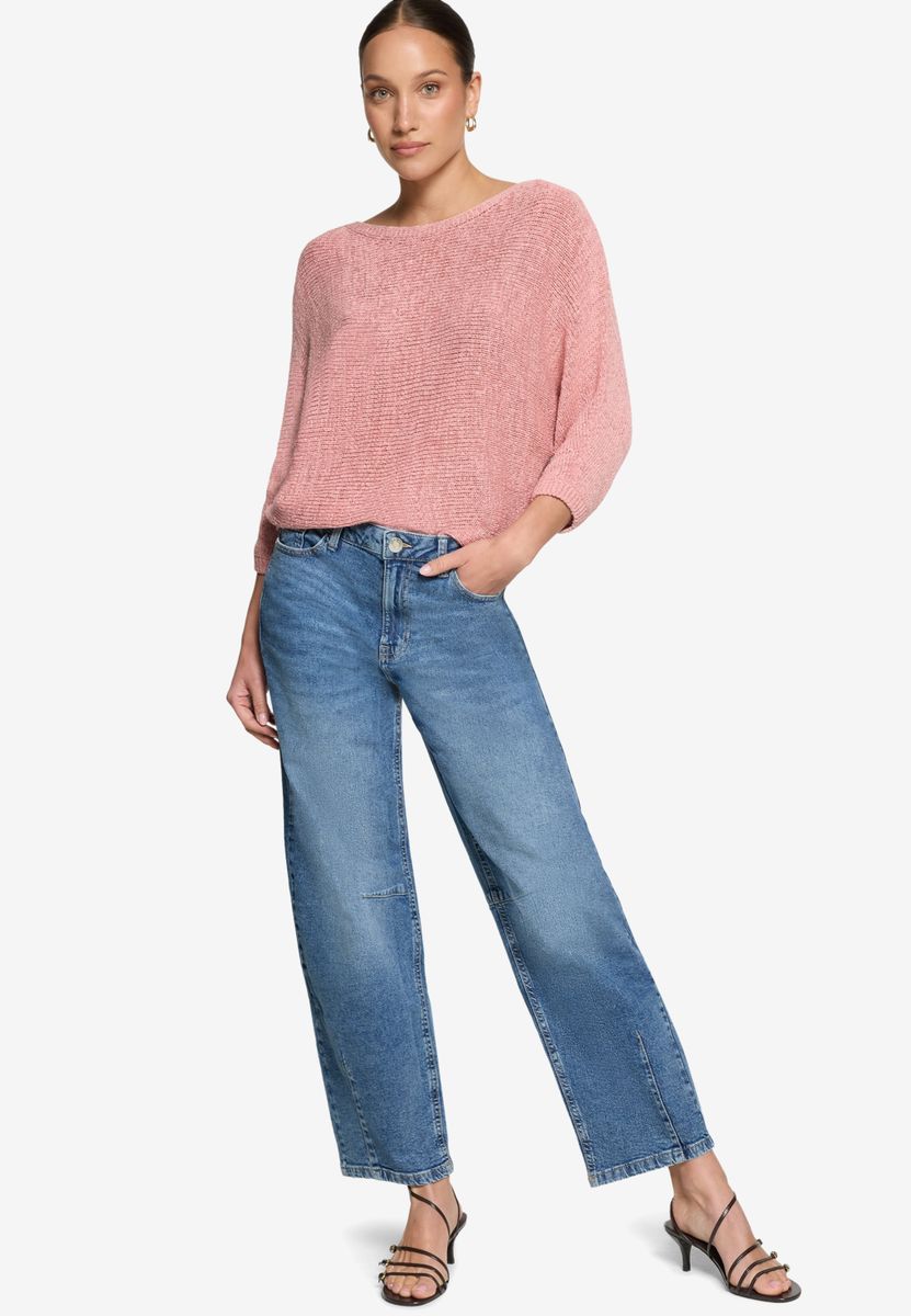 Strickpullover mit Fledermausärmeln
