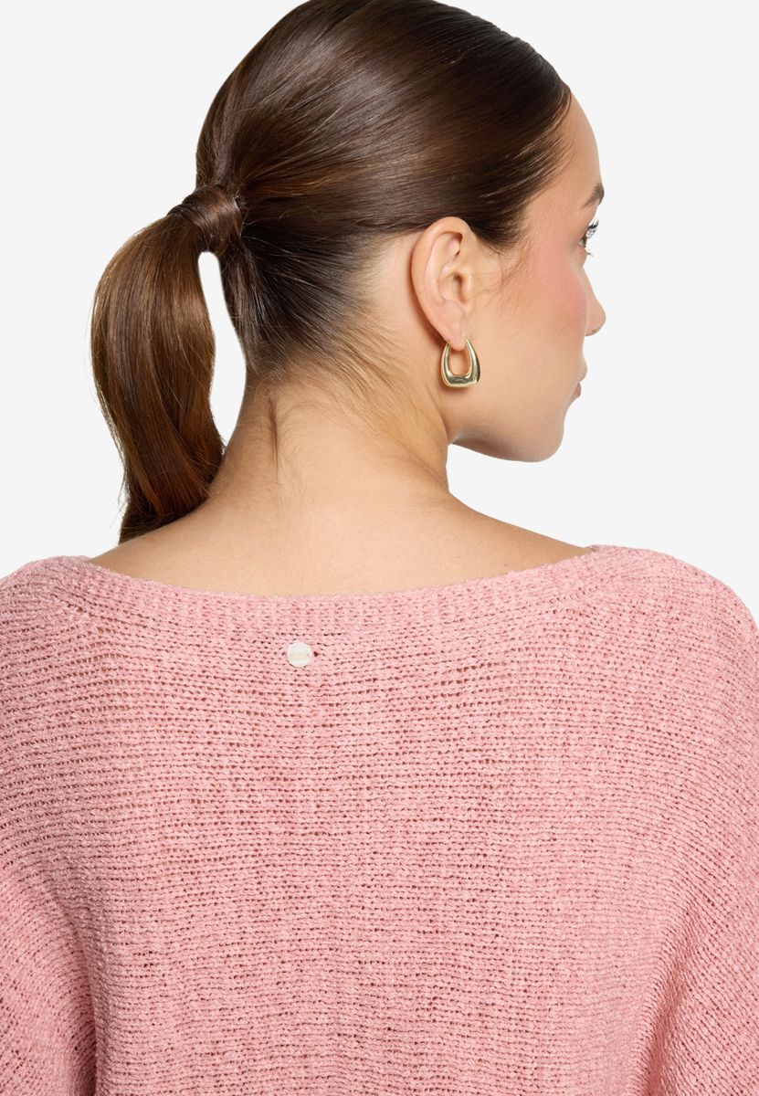 Strickpullover mit Fledermausärmeln