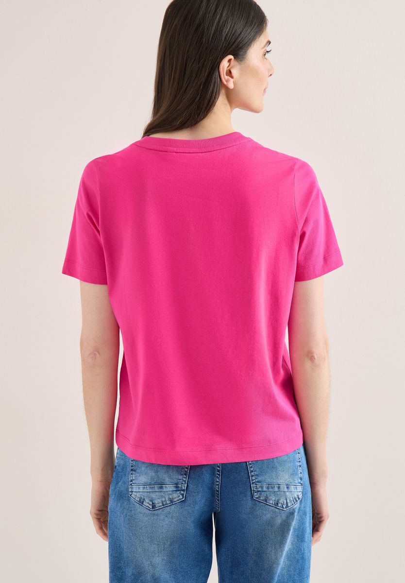 T-Shirt mit Rundhals und Frontprint