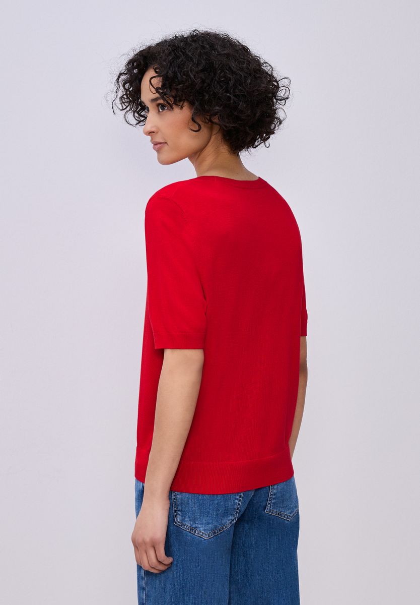 Kurzarm Pullover mit Rundhals