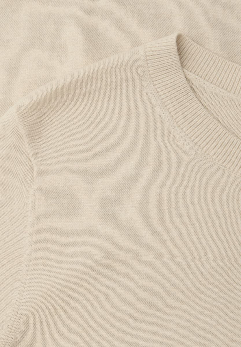 Kurzarm Pullover mit Rundhals