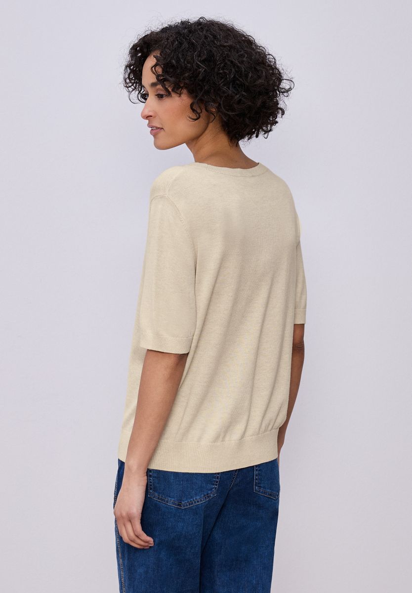 Kurzarm Pullover mit Rundhals