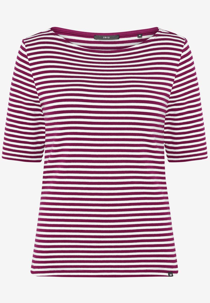 Ringelshirt mit U-Boot Ausschnitt
