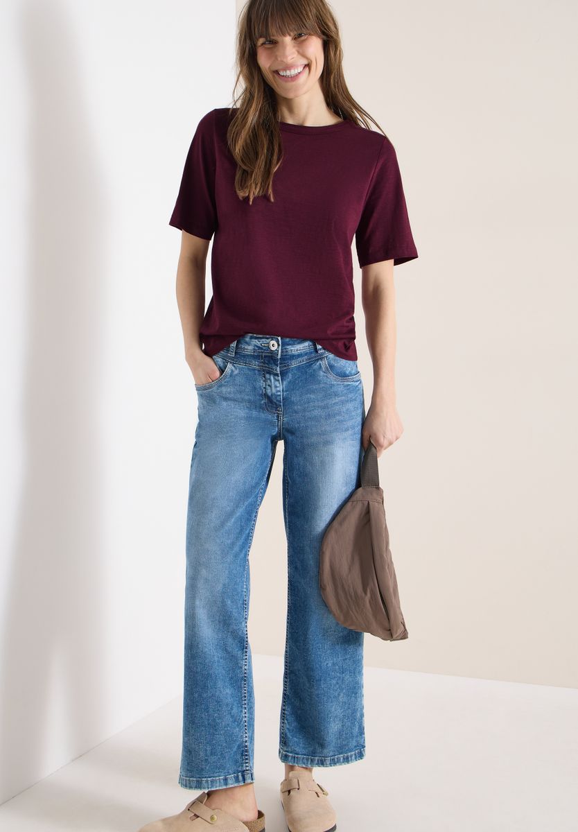 Kurzarm T-Shirt aus reiner Baumwolle