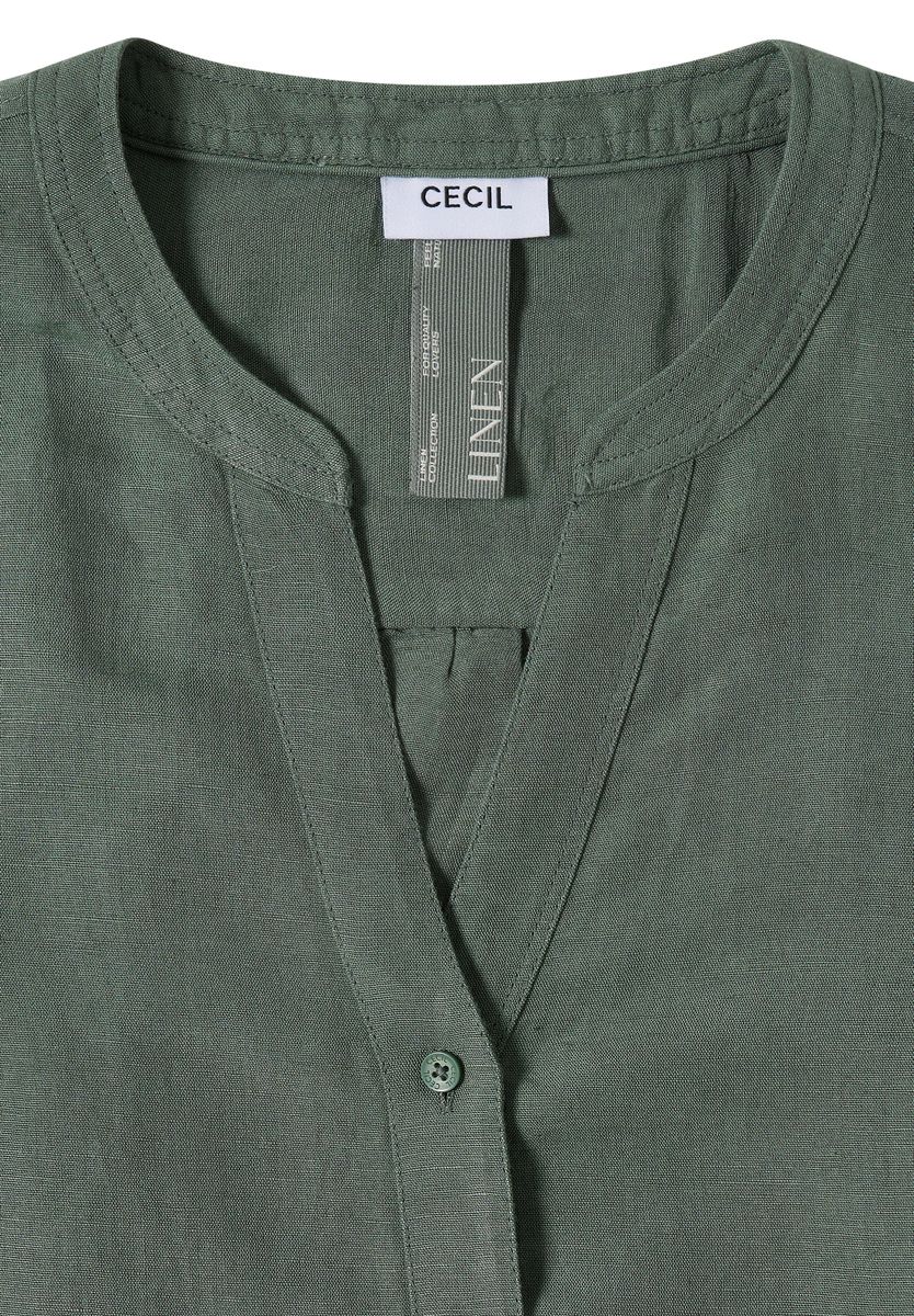 3/4-Arm Bluse aus Leinenmix