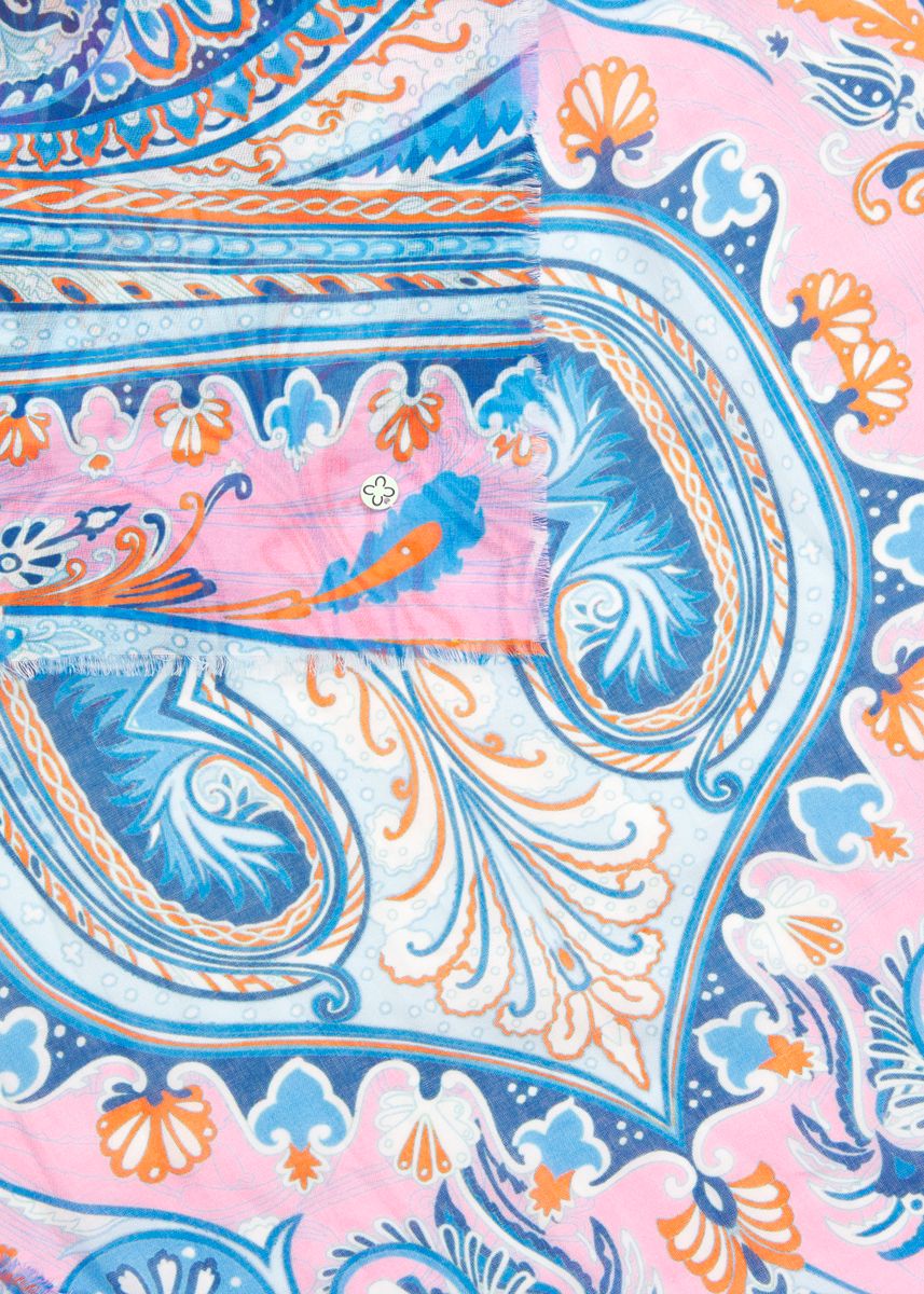 Schal aus Baumwolle mit Paisley-Muster