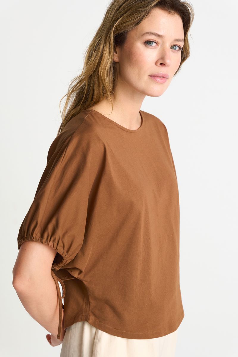 Wide Fit T-Shirt with Woman Print