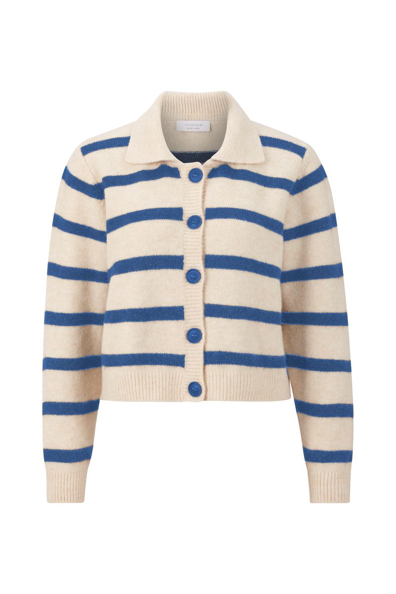cardigan polo collar