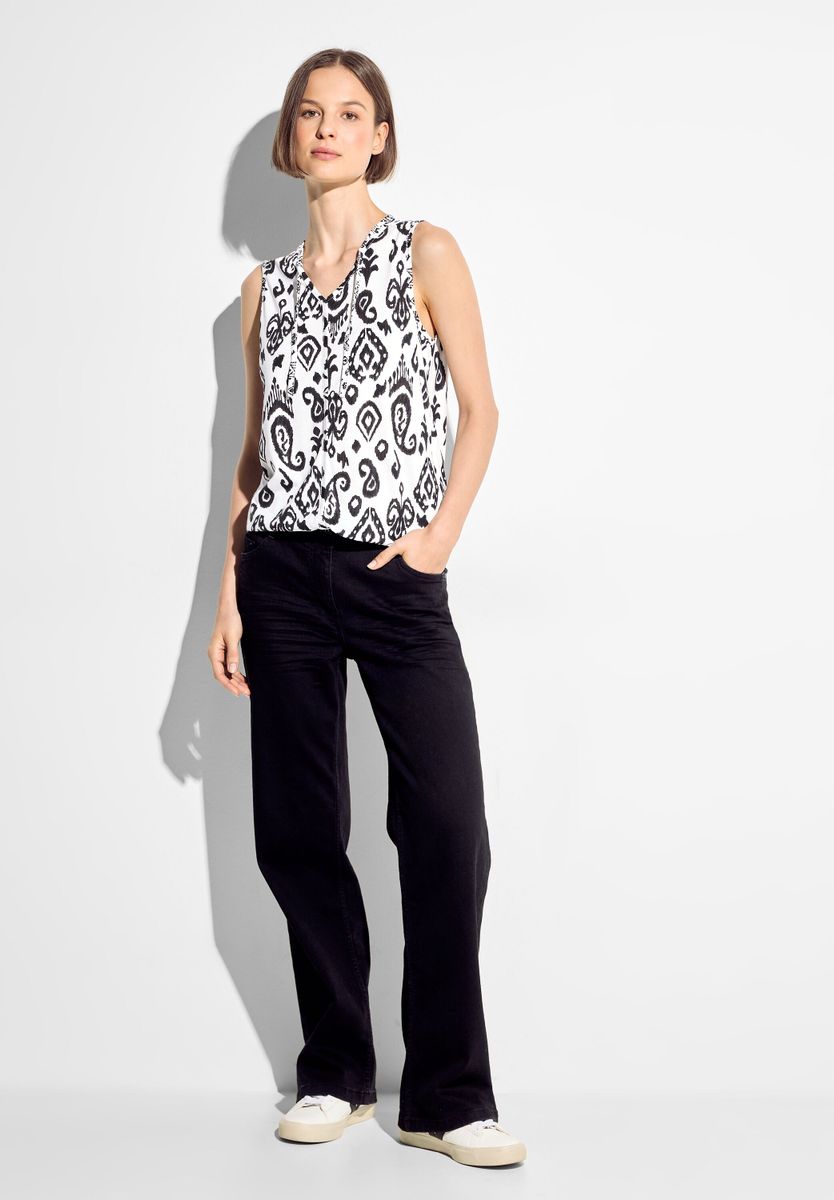 Top mit Ornament Print