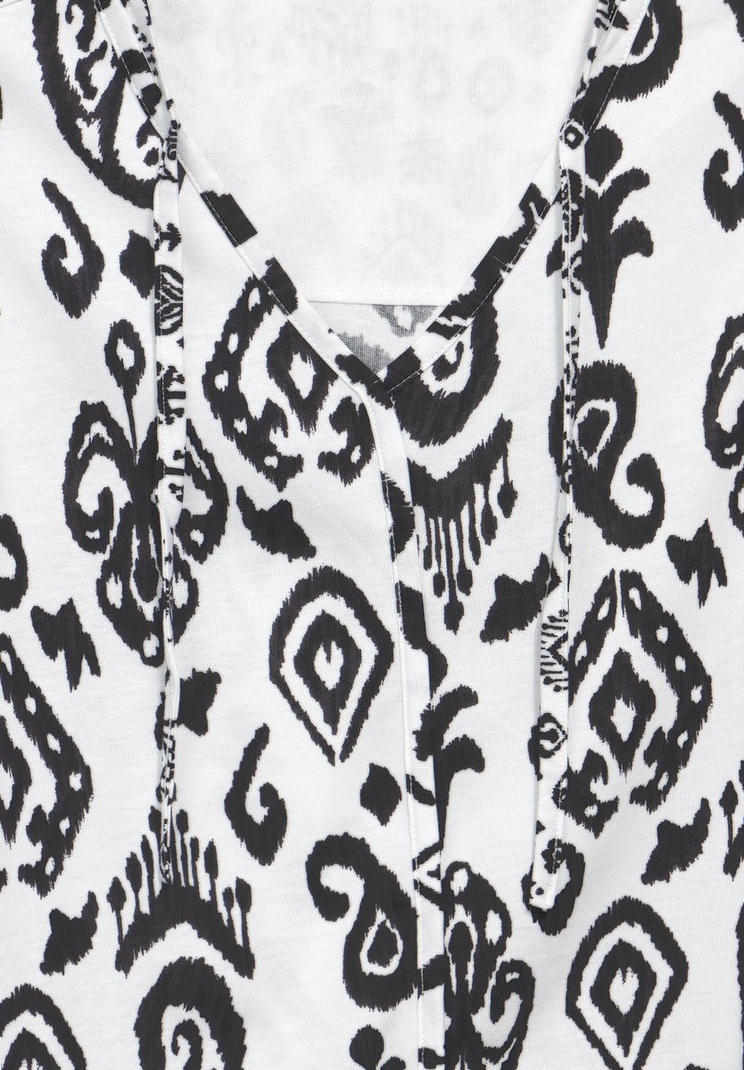 Top mit Ornament Print