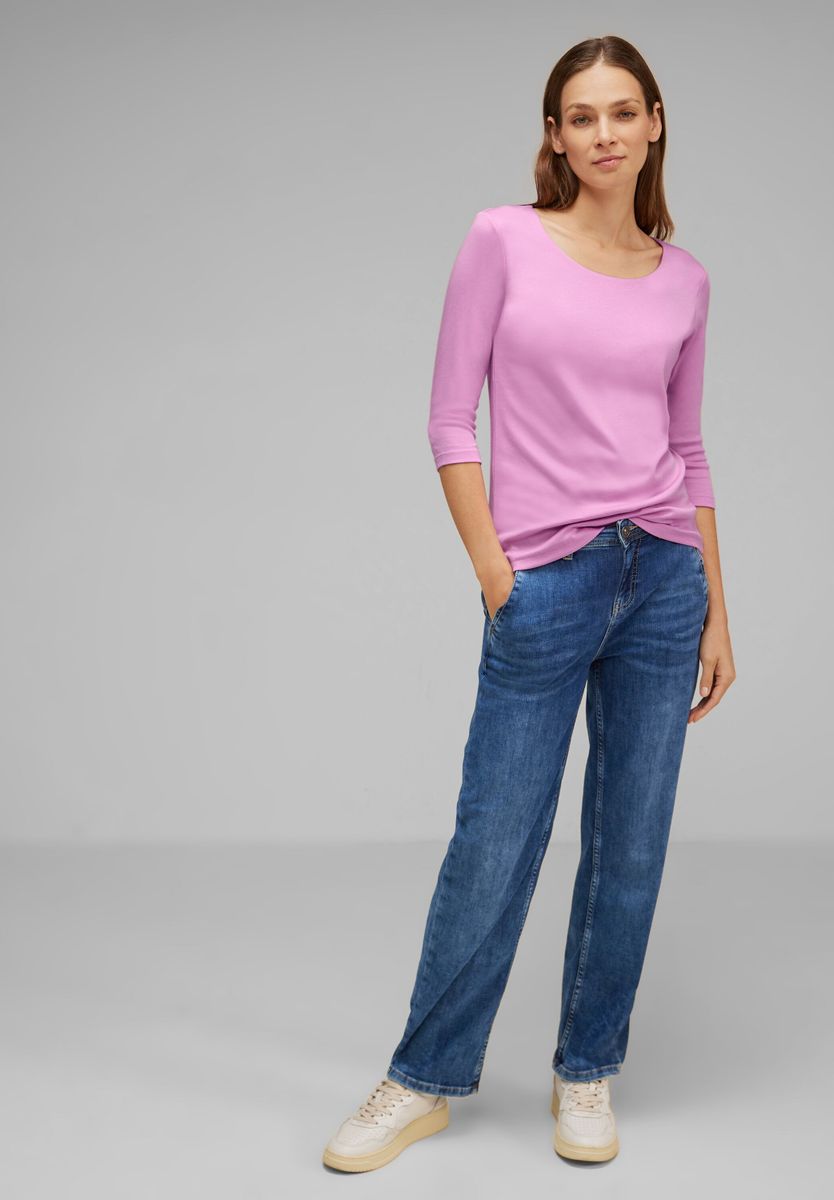 Shirt in Unifarbe