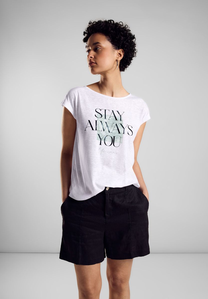 T-Shirt mit Burnout