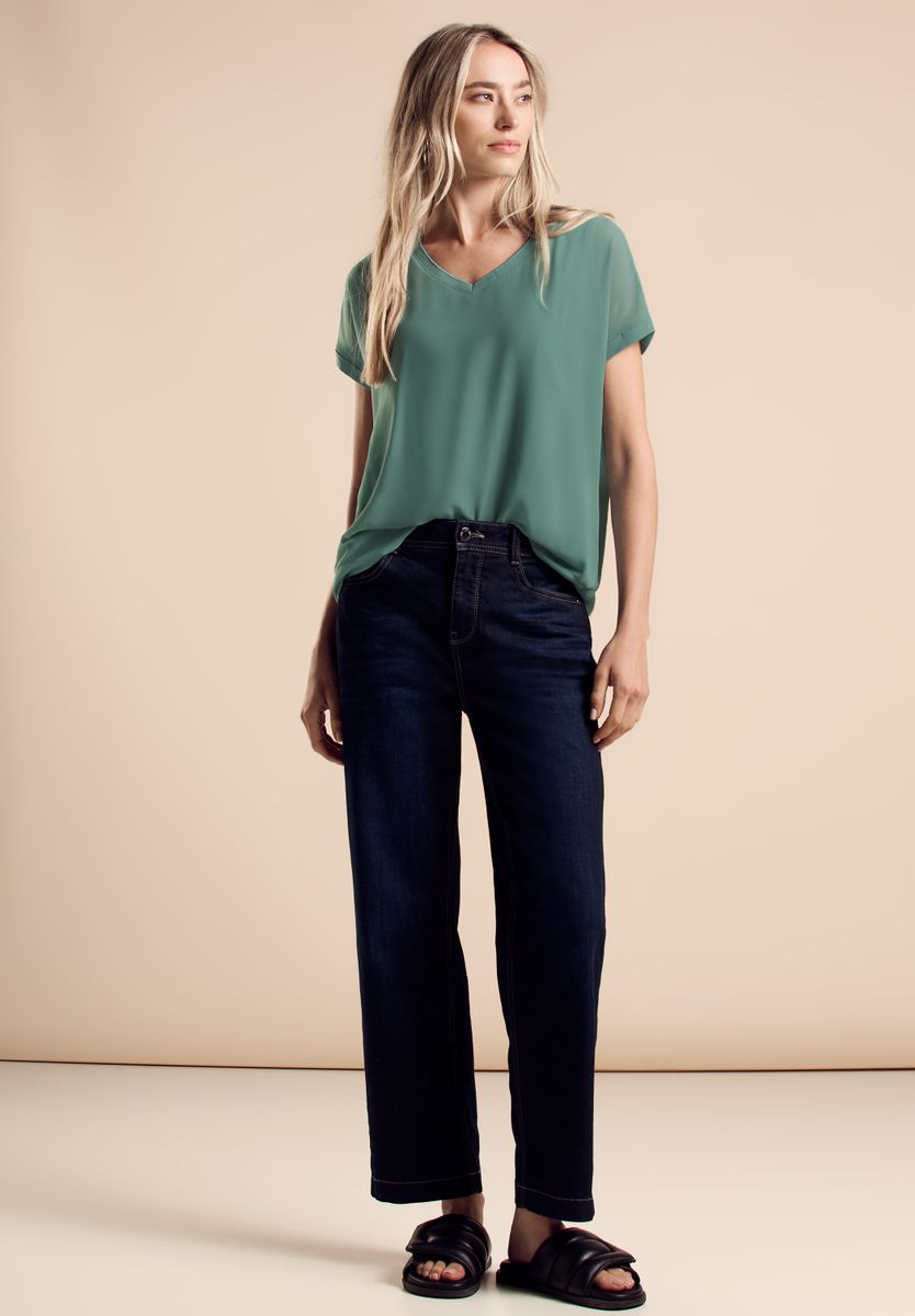 2 in 1 Chiffon-T-Shirt