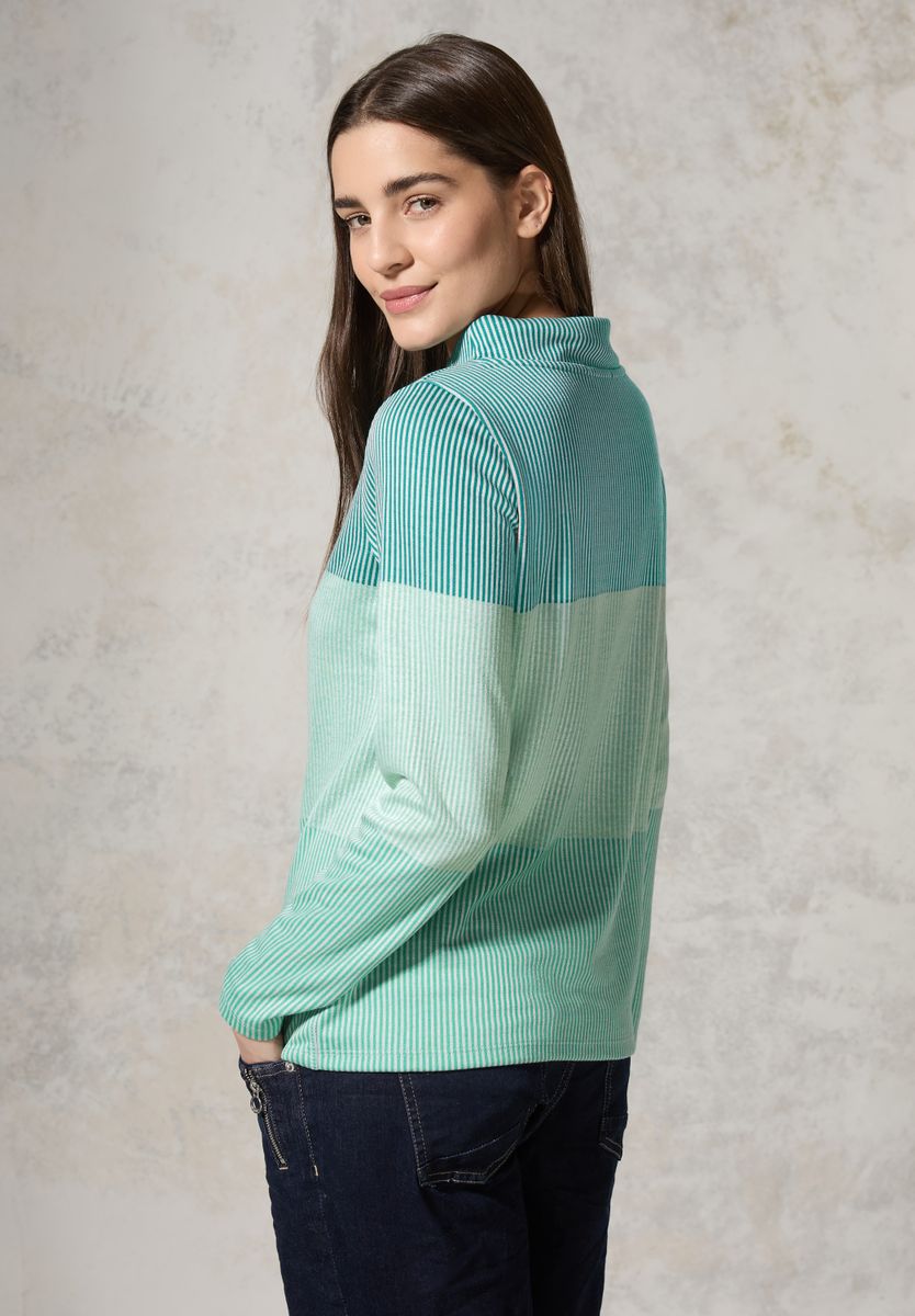 Gestreiftes Colorblock Shirt