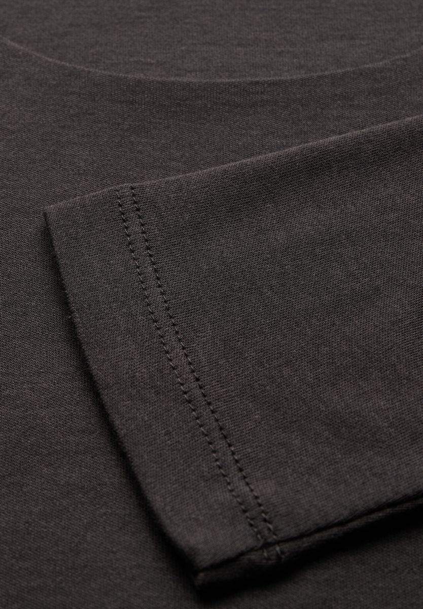 Basic T-Shirt mit 3/4 Arm