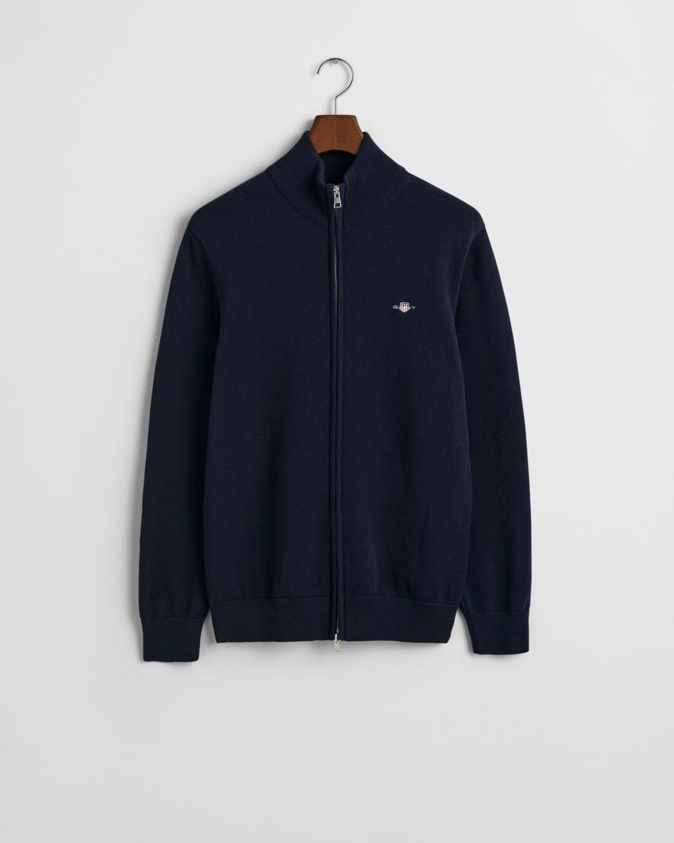Casual Cotton Strickjacke mit Reißverschluss