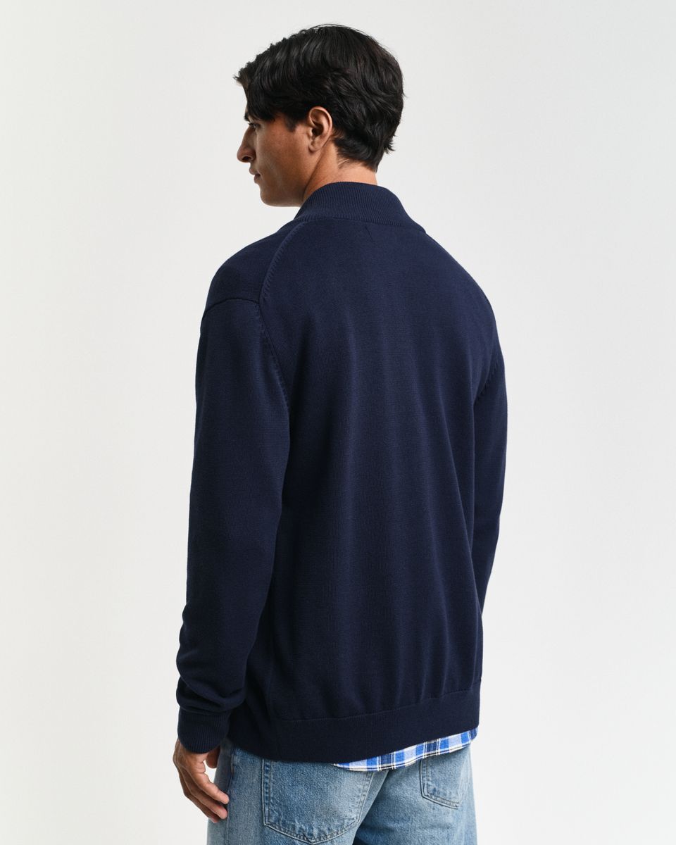 Casual Cotton Strickjacke mit Reißverschluss