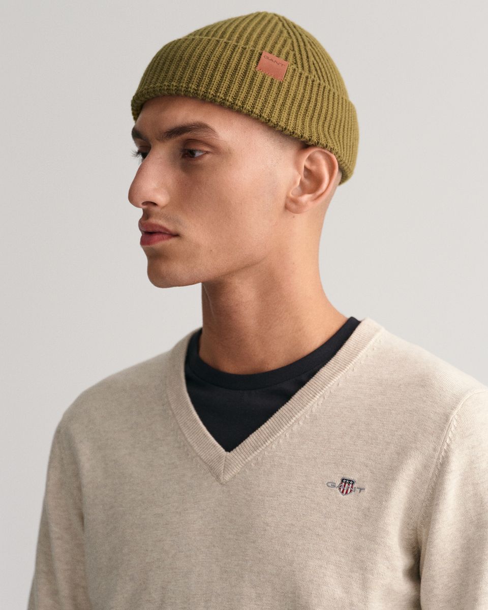 Klassischer V-Neck Pullover aus Baumwolle