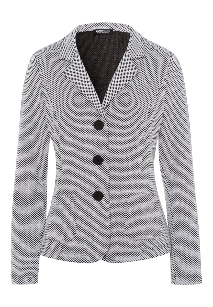 Blazer NOS aus zweifarbigem Jersey