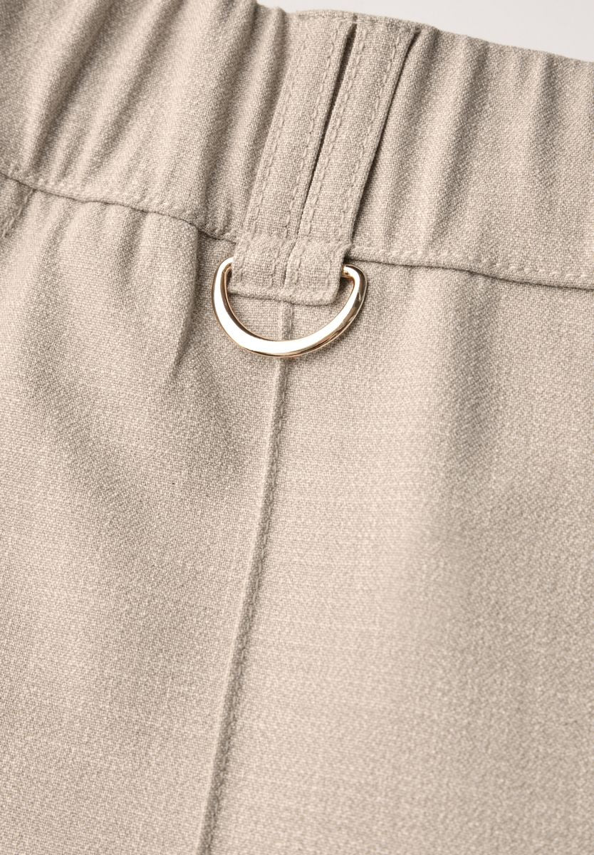 Straight Leg Melange-Hose