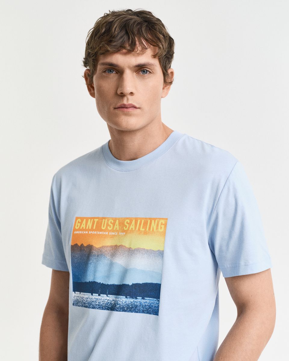 GANT USA Sailing Print Graphic T-Shirt