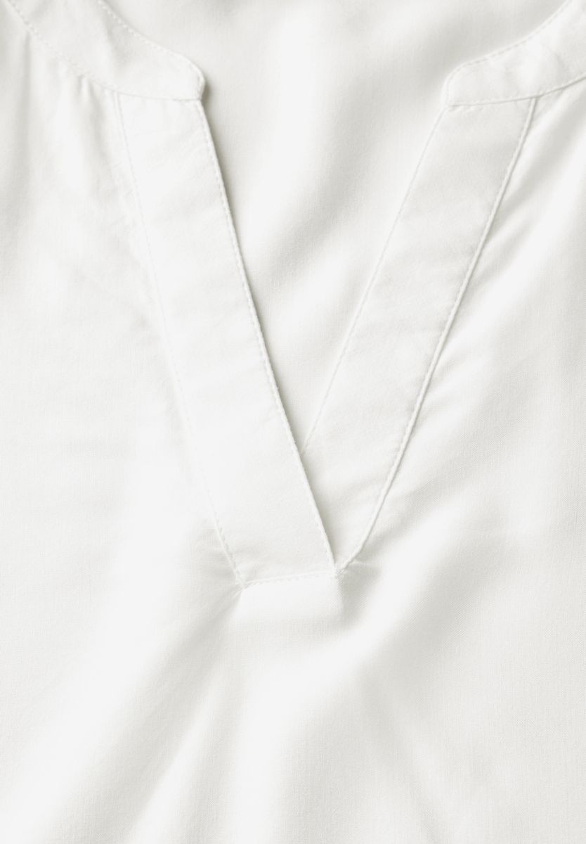 Bluse in Unifarbe