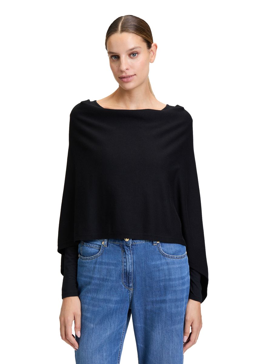 Strick-Poncho