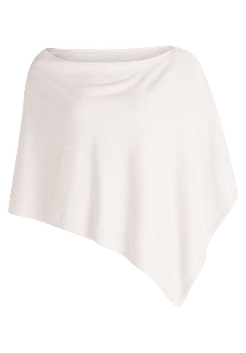 Strick-Poncho
