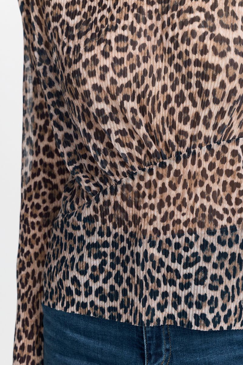 Plissee Mesh Longsleeve Recycled