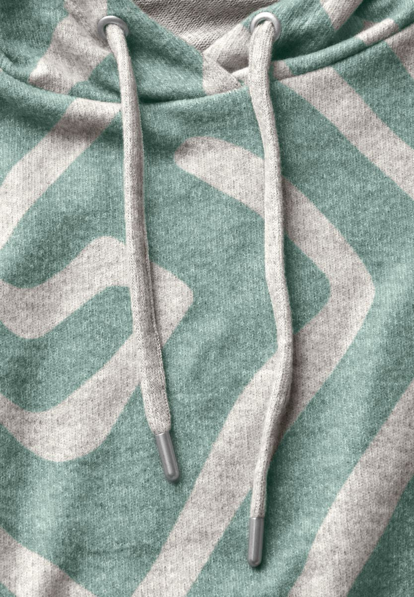 Gemustertes Hoodie-Shirt