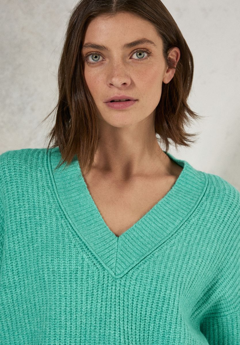 Pullover mit V-Ausschnitt